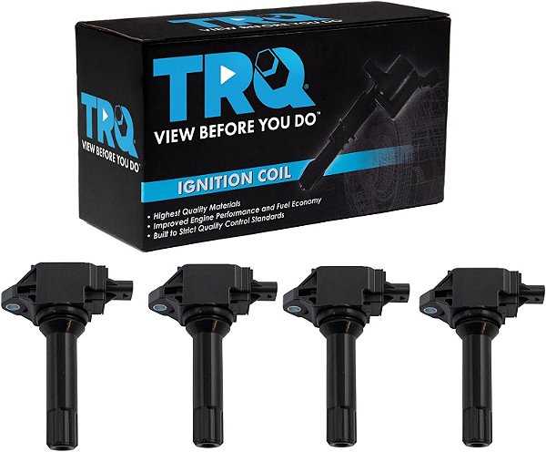 Conjunto de 4 bobinas de ignição direta TRQ Engine Spark para Subaru Forester 2.5L