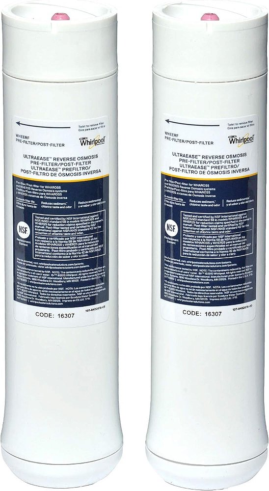 Filtros de substituição para água Whirlpool WHEERF, branco, (pacote com 2)
