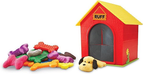 Recursos de aprendizagem Kit de Ensino Tátil Casa do Ruff, Brinquedo de Coordenação Motora Fina, 30 Peças, Idade 3+