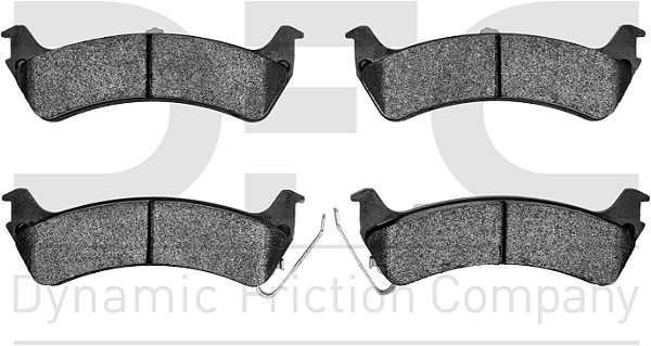Pastilhas de freio cerâmicas da Dynamic Friction Company 3000 - Conjunto traseiro 1310-0664-00.