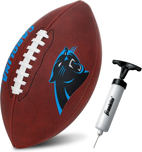Futebol americano da equipe Franklin Sports NFL - Futebol americano juvenil de tamanho júnior para crianças - Logotipo oficial da equipe da NFL + Cores do time de futebol juvenil - Loja de fãs infantis da NFL