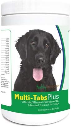 Tabletes mastigáveis Healthy Breeds Flat Coated Retriever Multi-Tabs Plus - 180 unidades