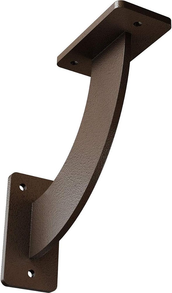 Suporte de Aço Ekena Millwork BKTM02X07X07BRHBR de 2 polegadas L x 7 polegadas P x 7 polegadas A Bradford, Marrom Martelado
