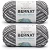 Bernat Handicrafter Cotton Ombre Pepper Varg - Pacote com 2 de 340g/12oz - Algodão - 4 Médio (Worsted) - 608 jardas - Tricô, Crochê e Artesanato