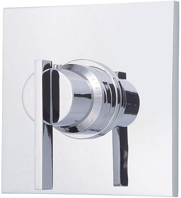 Danze D562044T Sirius Kit de Acabamento para Válvula Termostática de Chuveiro de 3/4 Polegadas com Alça Única, Válvula não Incluída, Cromado