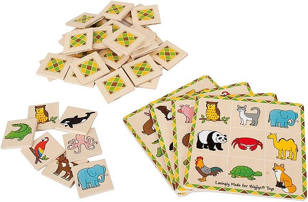 Jogo de Loto de Madeira da Bigjigs Toys