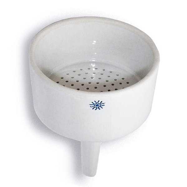 Funil de Büchner United Scientific™ JBF600, Porcelana, Capacidade 600mL, Compatível com Papel de Filtro de 11cm, 1 unidade