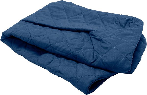 Substituição de capa de cama para cachorro Furhaven Quilted Sofa-Style, lavável à máquina - Marinho, Grande