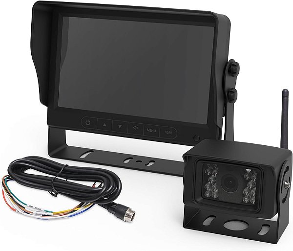 Sistema de câmera sem fio colorida LCD ECCO K7000B-WK de 7