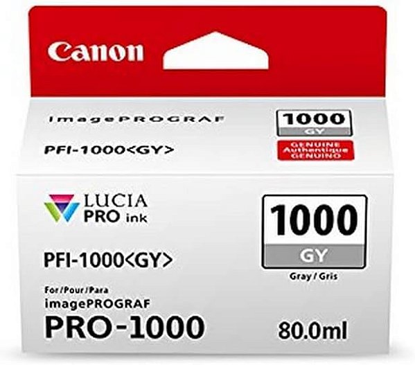 CanonInk Lucia PRO PFI-1000 Tanque de tinta cinza individual