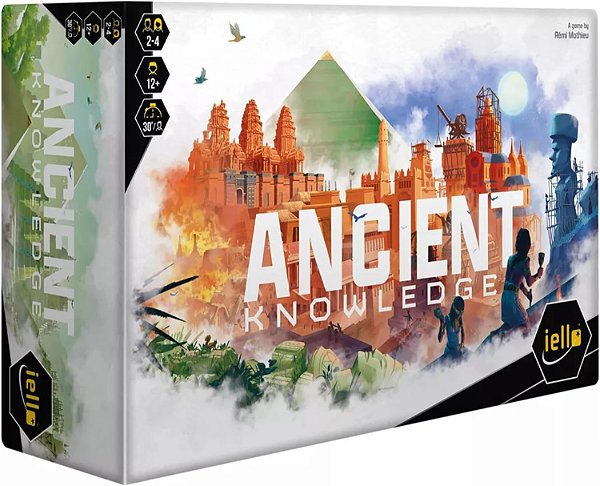 IELLO: Conhecimento Antigo - Jogo de Cartas de Estratégia, Construção de Tabuleiro, Idade 12+, 2-4 Jogadores, 30 Min por Jogador.
