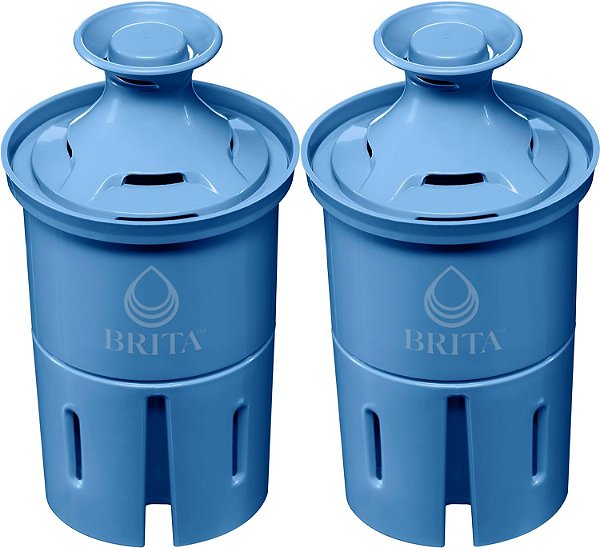 Substituições de Filtro de Água Brita Elite para Jarras e Dispensadores, Reduz 99% de Chumbo da Água da Torneira, Dura 6 Meses, 2 Unidades
