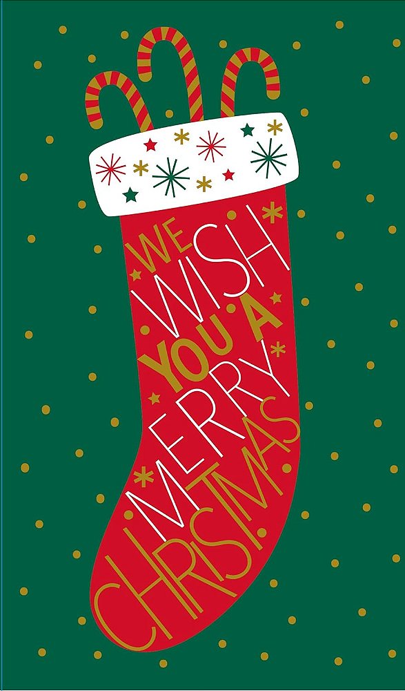 Pacote de Cartões de Cumprimentos de Natal RSVP com Embelezamento em Folha, Porta Dinheiro e Envelopes: Meia Alta - 48 Pacotes, 5 x 7