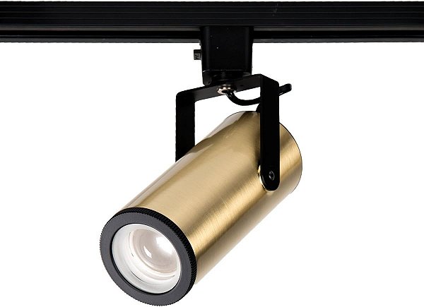 Iluminação WAC J-2020-930-BR LED2020 Silo X20 Cabeça de Mudança de Feixe em Latão Escovado para Trilho J ou J2.