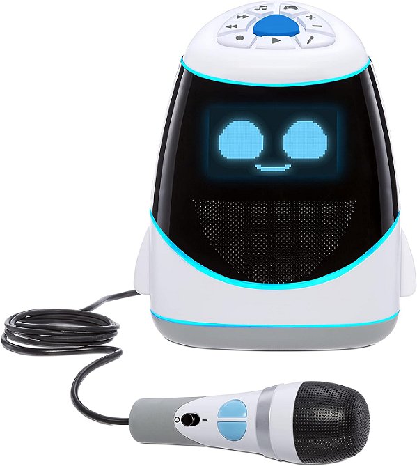 Máquina de Karaoke Interativa Little Tikes Tobi 2 com Conexão Bluetooth sem Fio, Microfone, Modos de Cante Junto e Livre, Efeitos Vocais, Correção de Afinação, Jogos, Gravação e Rep