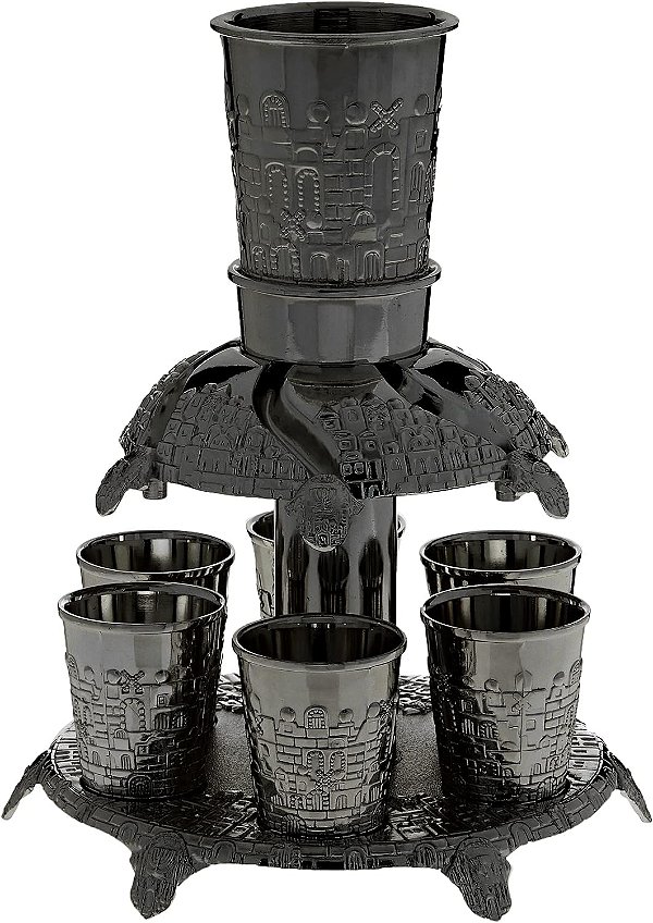 Fonte de Prata Judaica Legado, 6 Copos