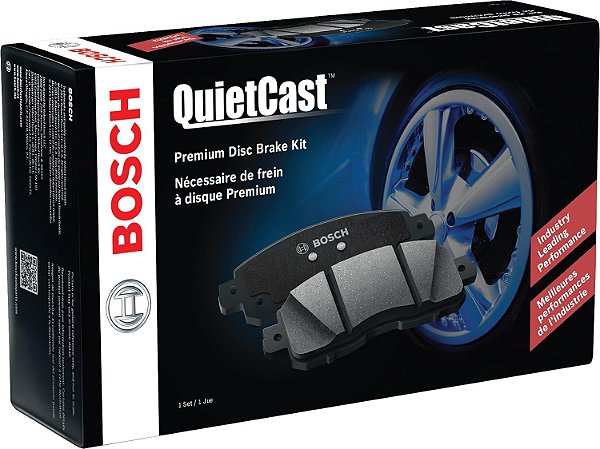 Conjunto de pastilha de freio de disco de cerâmica premium QuietCast BC2191 BOSCH; TRASEIRO