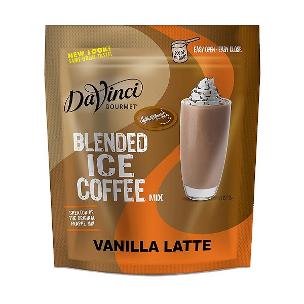 Mistura de Café Gelado com Sabor de Baunilha DaVinci Gourmet, 3 Libras (Pacote de 1)