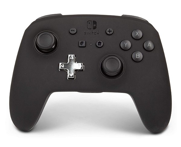 Controle Sem Fio Aprimorado PowerA para Nintendo Switch - Preto, Controle Pro Recarregável para Switch, Controle de Movimento Imersivo e Botões Avançados de Jogos