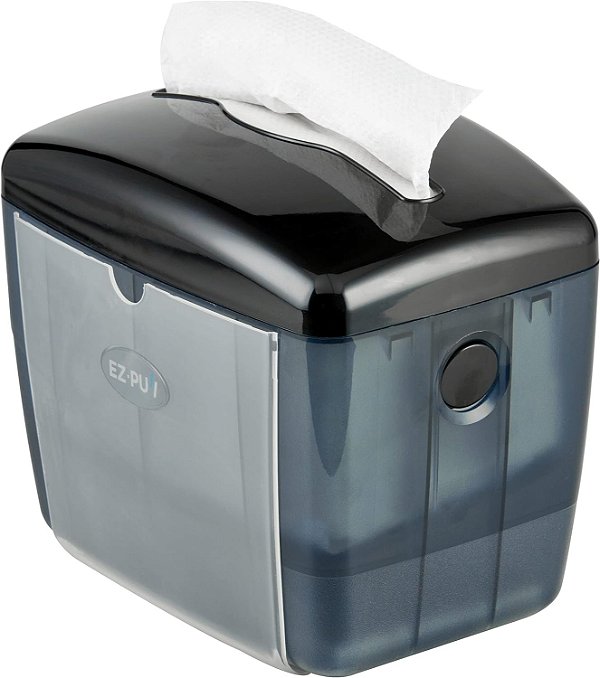 Dispensador de Guardanapos Interfold EZ-Pull para Balcões de Restaurantes, Dobradiça de Mesa V, Pérola Negra 4300B-EZ