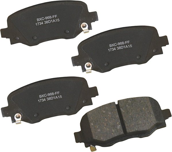 Jogo de pastilhas de freio traseiras premium Bendix para Chrysler 200 2017-2015, Jeep Cherokee 2017-2014- (SBC1734)