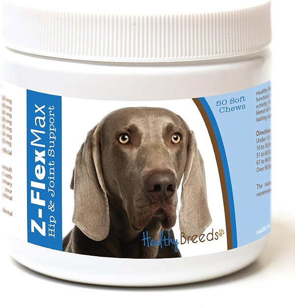 Saúde das Raças Weimaraner Z-Flex Max Quadril e Articulações Mole Chews 50 Contagem