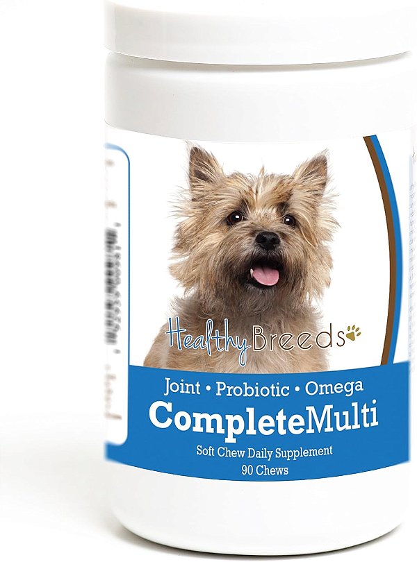 Saúde Raças Cairn Terrier Tudo em Um Multivitamínico Mastigável 90 Unidades
