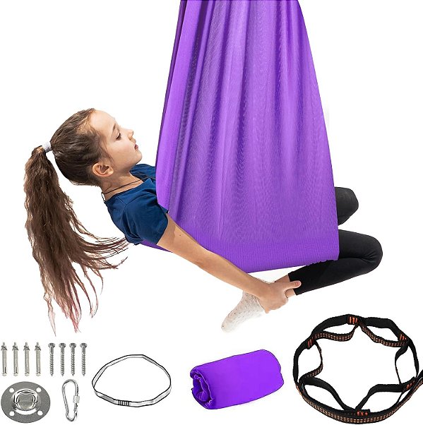 Balanço Sensorial SZHLUX para Crianças, Balanço Terapêutico Ótimo para TDAH, Asperger, Transtorno do Processamento Sensorial e Crianças Autistas.