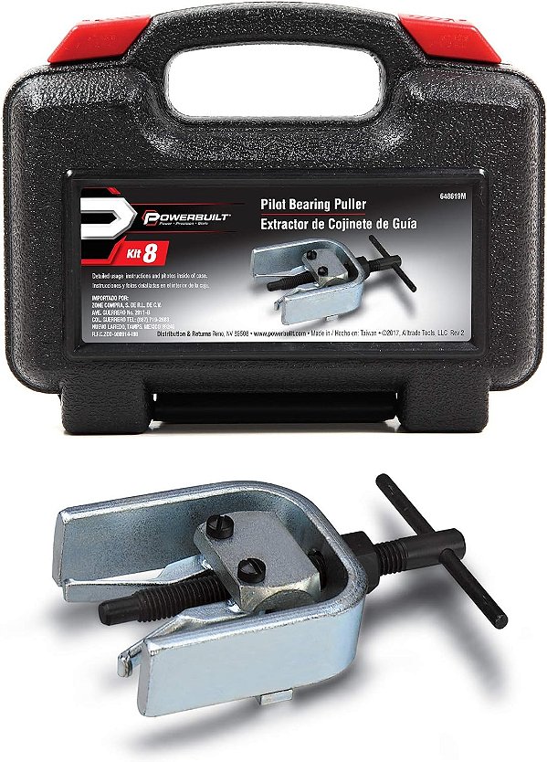 Extrator de Rolamento Piloto Powerbuilt, Remoção de Rolamentos e Buchas, Reparo de Carros Nacionais e Importados, Estojo de Armazenamento - 648619