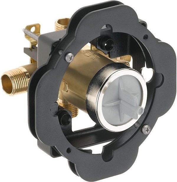Corpo da Válvula Universal MultiChoice R10000-UNWS para Banheira e Chuveiro da Delta Faucet para Kits de Acabamento de Torneira de Banheira (com Paradas de Chave de Fenda e Kit de Montagem em Parede
