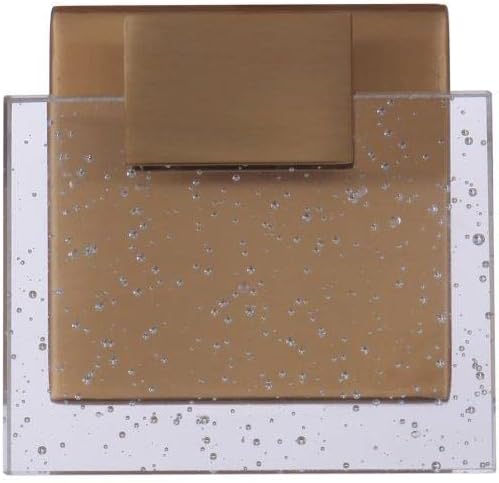 Craftmade Alamere LED 1 Luz de Vaidade, Latão Acetinado, Classificação para Ambientes Úmidos, 15905SB-LED