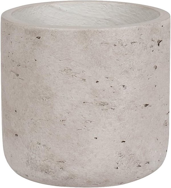 Coleção Abbott Vaso Clássico de Cimento, Cinza (Pequeno)