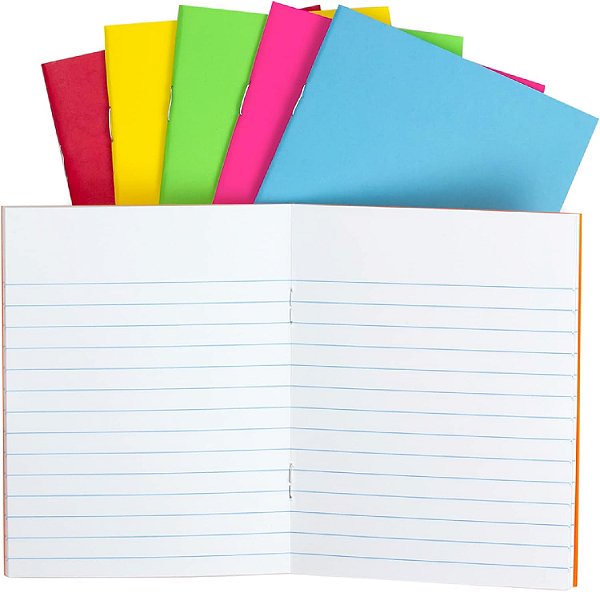 Livros Forrados Coloridos Hygloss - Capas Brilhantes e Vibrantes - Livros de Capa Mole para Anotações, Escrita, Artes e Trabalhos Manuais e Mais - Diversão para Sala de Aula ou Atividades Inf