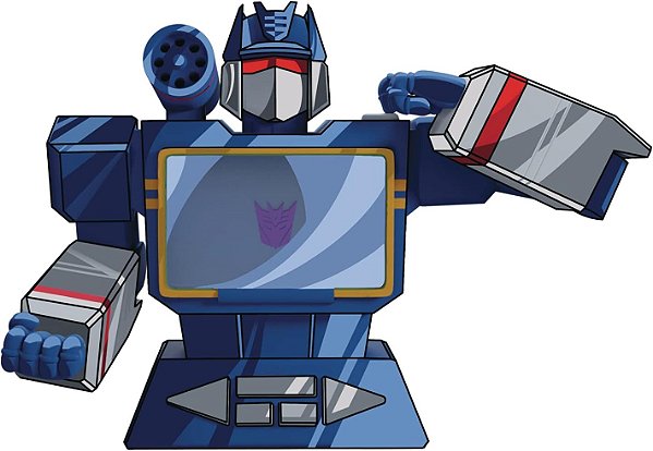 Transformers: Soundwave Exclusivo Prévia Busto Titular de Cartão de Visita em Resina