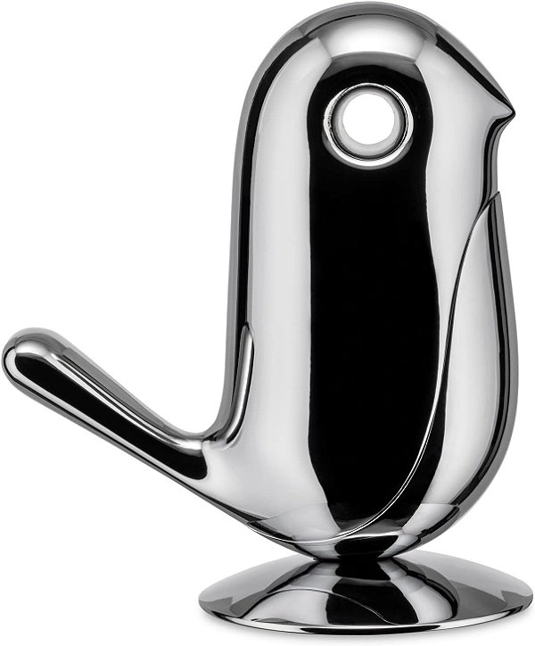Alessi Porta-Clips de Papel Chip, Tamanho Único, Aço