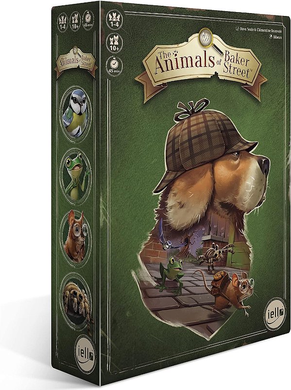 IELLO: Os Animais da Rua Baker - Jogo de Investigação, Jogável para Toda a Família, Idade 10+, 2-4 Jogadores, 45 Minutos