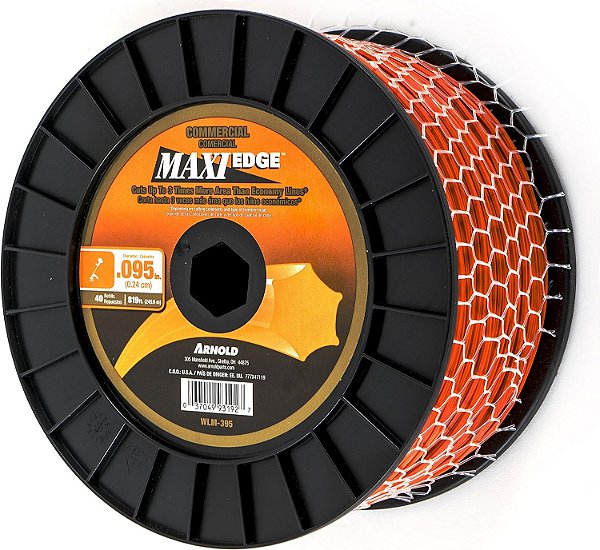 Arnold Maxi-Edge .095 polegadas x 819 pés Linha de roçadeira de grau comercial