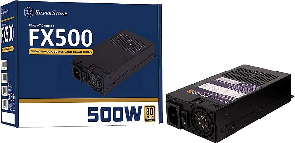 Fonte de alimentação SilverStone Technology FX500-G, 500W Flex ATX 80 Plus Gold, SST-FX500-G