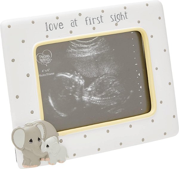 Momentos preciosos Elefante Amor à Primeira Vista Ultrassom A moldura de foto de resina e vidro 4 x 6 183407, tamanho único, vários