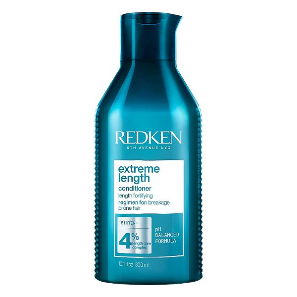 Condicionador Redken Extreme Length | Com Biotina e Óleo de Rícino | Para crescimento capilar | Fortalece, fortalece e condiciona o cabelo