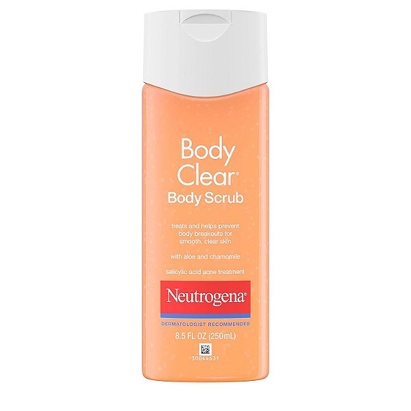 Neutrogena Body Clear Esfoliante Corporal Sem Óleo para Acne com Ácido Salicílico, Tratamento Medicamentoso para Acne, Sabonete Corporal Esfoliante com Ácido Salicílico para Tratar Acne nas Cost