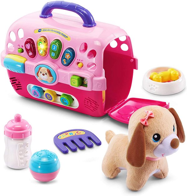 VTech Cuide de Mim Aprendendo Transportadora, Rosa (Embalagem Livre de Frustrações)