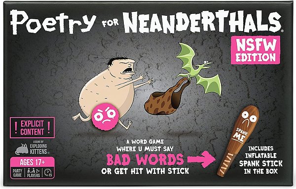 Poesia para Neandertais Edição NSFW por Exploding Kittens - Jogos de Cartas para Adultos e Adolescentes - Jogos de Festa Divertidos