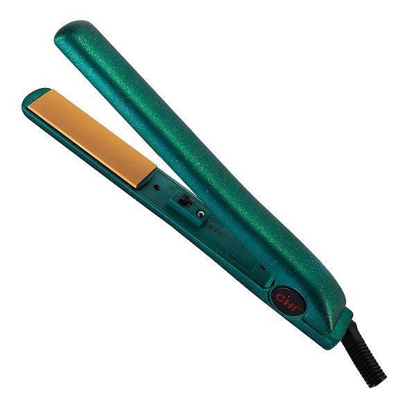 Prancha alisadora de cabelo de cerâmica original CHI | Placas flutuantes de cerâmica de 1 polegada | Aquecimento rápido | Interruptor analógico Liga / Desliga | Aurora Boreal