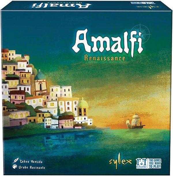 R & R Games R&R Games: Renascimento de Amalfi - Jogo de Colocação de Navios e Faróis, Navegar, Descobrir e Adquirir, Idade 14+, 1-4 Jogadores, 90-120 Minutos