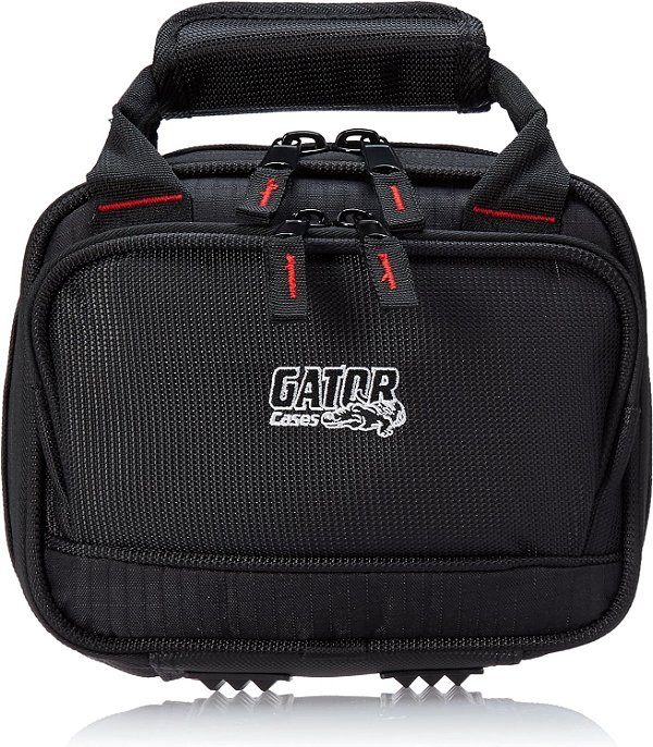 Bolsa de transporte acolchoada de nylon para mixer/equipamento da Gator Cases com alça removível; 8,25 x 6,25 x 2,75 (G-MIXERBAG-0608), preta