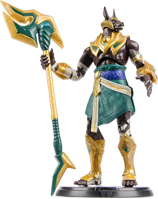 League of Legends, Figura de Ação Premium Oficial de Nasus com Base, Mais de 8 Polegadas de Altura, A Coleção de Campeões, Grau de Colecionador, 14 anos e acima.