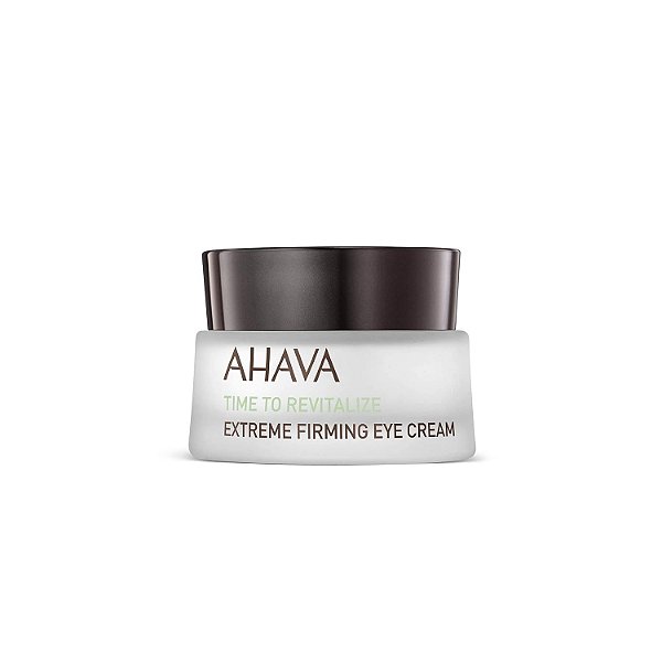 Creme para os olhos AHAVA Extreme Firming - Firma, hidrata, suaviza e reduz rugas da área dos olhos, enriquecido com Extreme Complex, Exclusive Dead Sea Osmoter, Peptídeos, Ácido Hialurônico