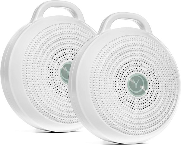 Máquina de Ruído Branco Portátil Yogasleep Rohm para Viagens 3 Sons Naturais Relaxantes + Controle de Volume Terapia do Sono para Adultos e Bebês Pacote de 2