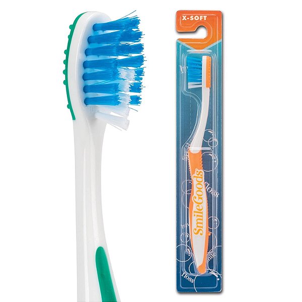 Escova de dente infantil SmileGoods Y221, 22 cerdas, cerdas extra macias, 72 escovas de dente premium embaladas individualmente, pacote a granel de cores sortidas.